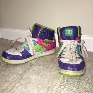 DC Sneakers (custom designed and rhinestoned)